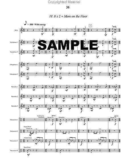 Symphony for Percussion by Mary Jeanne Van appledorn Marimba - Sheet Music