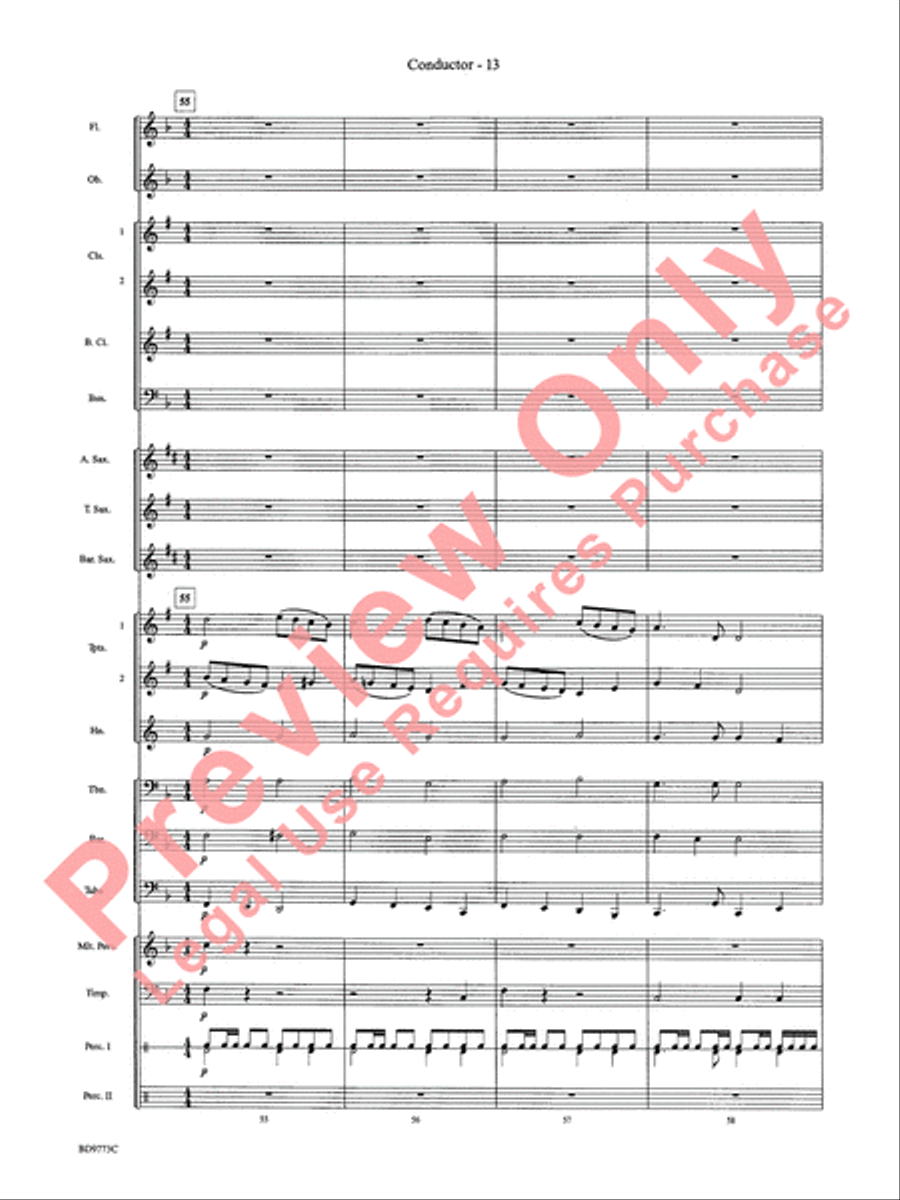Eine Kleine Christmas Concert Band scores gallery preview page 15