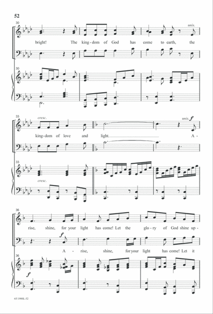 Love's Pure Light 3-Part scores gallery preview page 54