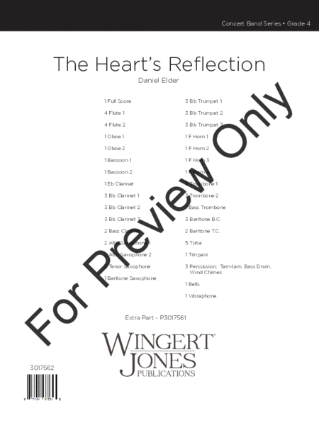 The Heart's Reflection - Full Score