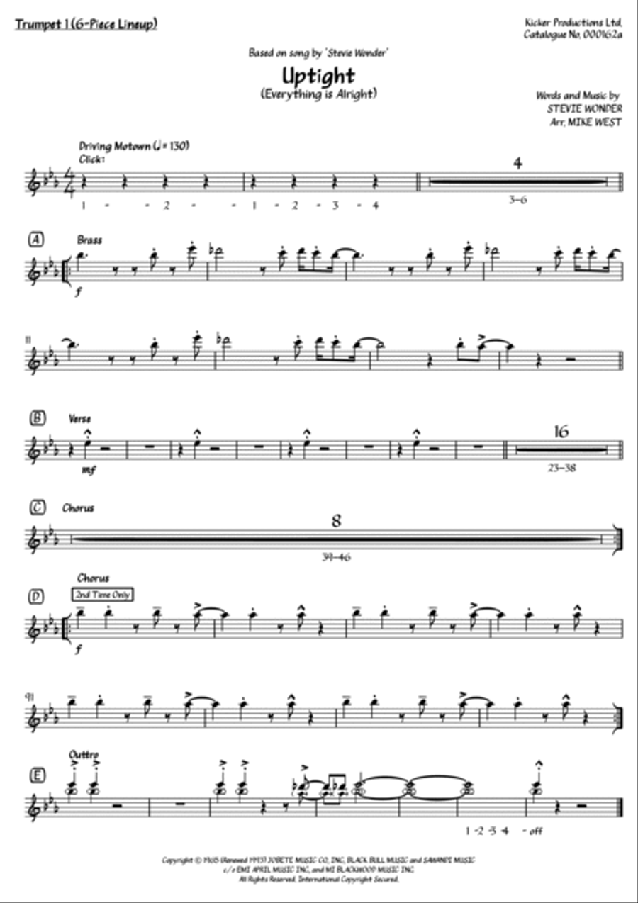 Uptight (everything's Alright) Small Ensemble scores gallery preview page 2