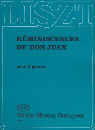 Book cover for Reminiscences de Don Juan pour 2 pianos