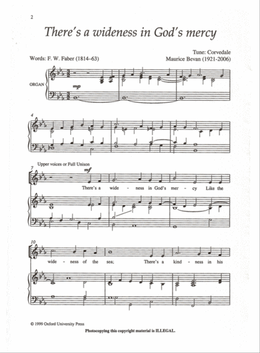 There's wideness in God's mercy 4-Part scores gallery preview page 2