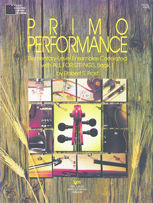 Book cover for Primo Performance - Violin