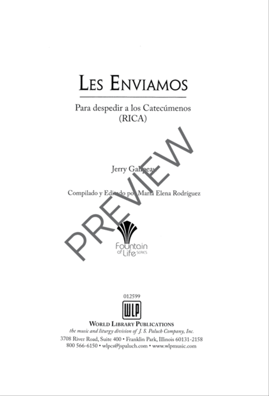Les Enviamos: Para despedir a los Catecumenos Sacred scores gallery preview page 2