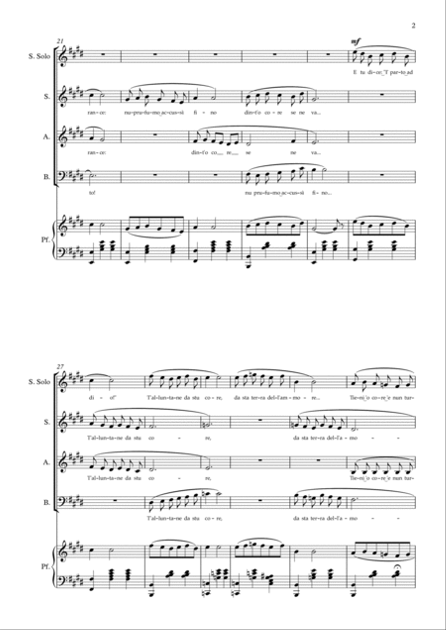 Torna A Surriento Torna A Surriento 3-Part scores gallery preview page 2
