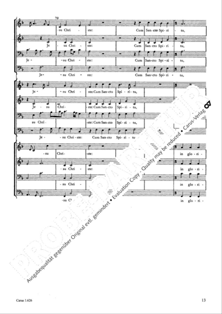 Gloria 4-Part scores gallery preview page 14
