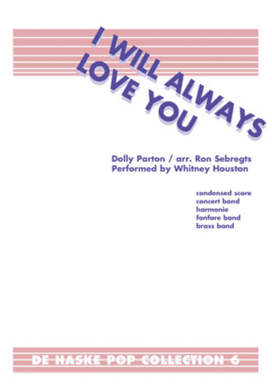 I Will Always Love You Concert Band scores gallery preview page 1