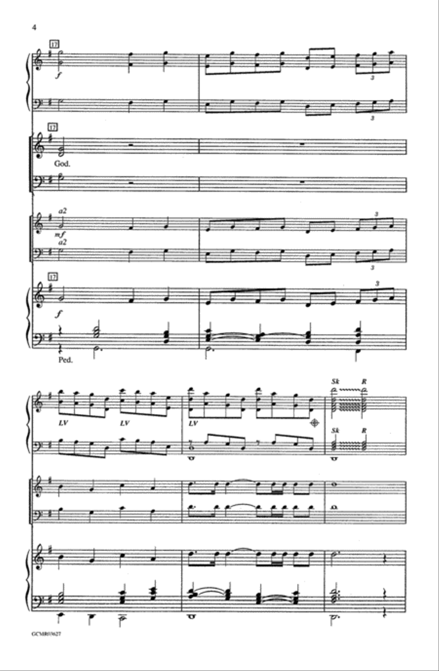 Come, Christians, Join to Sing 4-Part scores gallery preview page 4