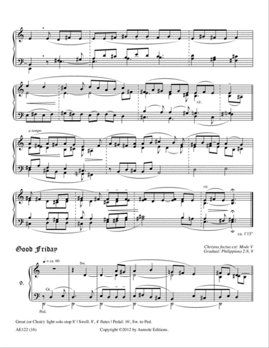 A Gregorian Liturgical Year for Organ, Volume 2 Organ scores gallery preview page 7