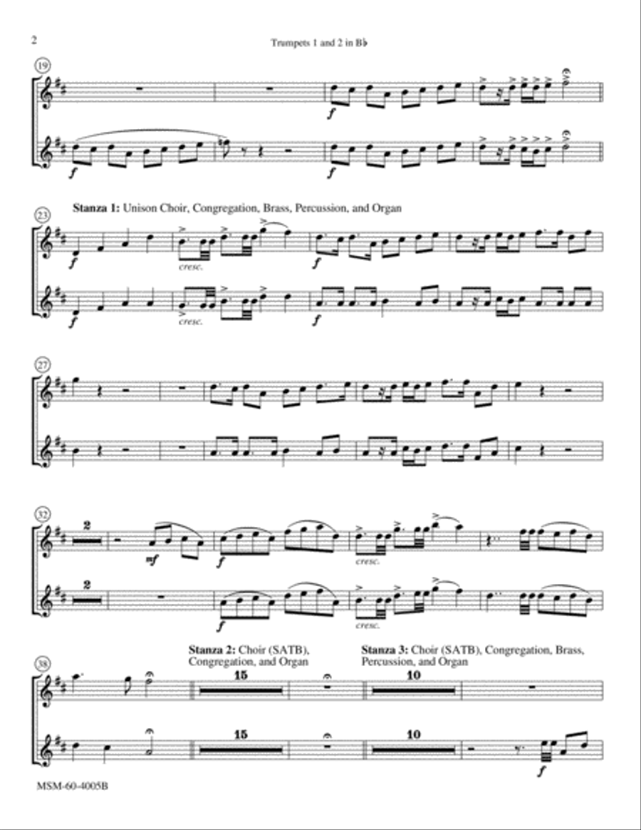 Jesus Christ Is Risen Today Choir scores gallery preview page 2