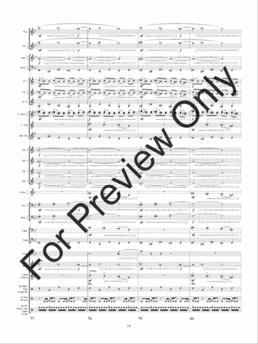 Quintology (Score) Quintology (Score) Concert Band scores gallery preview page 17