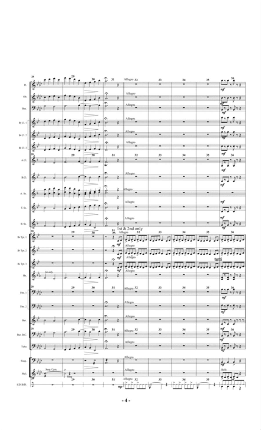 Chorale and Rondo Concert Band scores gallery preview page 4