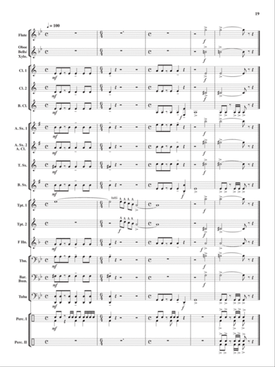 El Toro Rojo Grande Concert Band scores gallery preview page 18