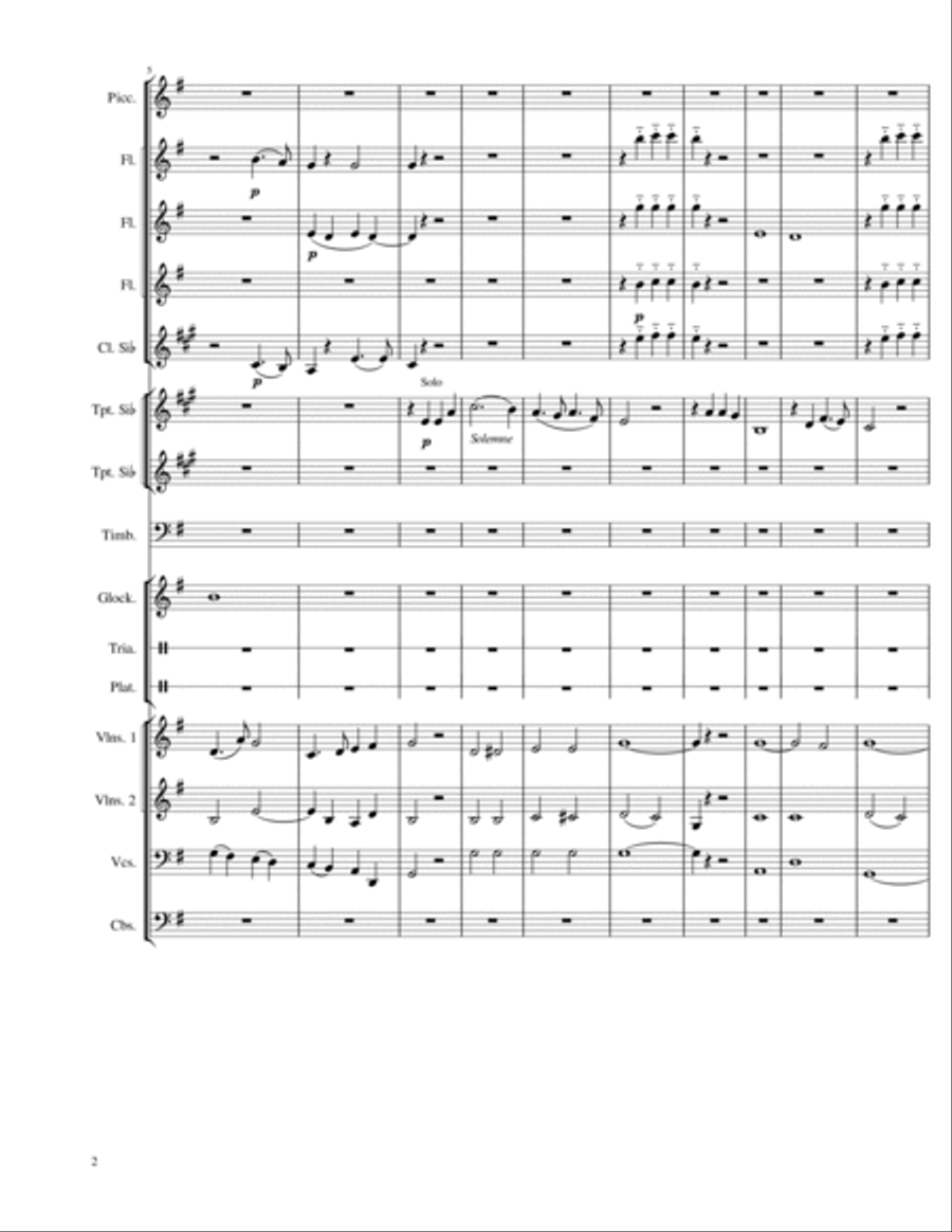 How Great Thou Art / Cuan Grande es Él Full Orchestra scores gallery preview page 2
