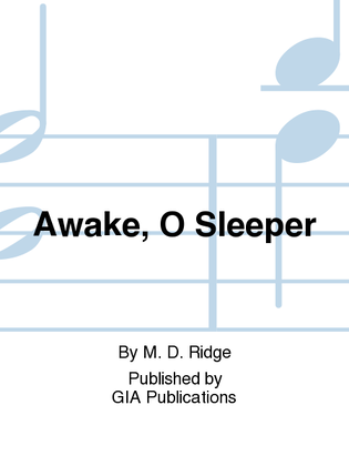 Book cover for Awake, O Sleeper - Music Collection