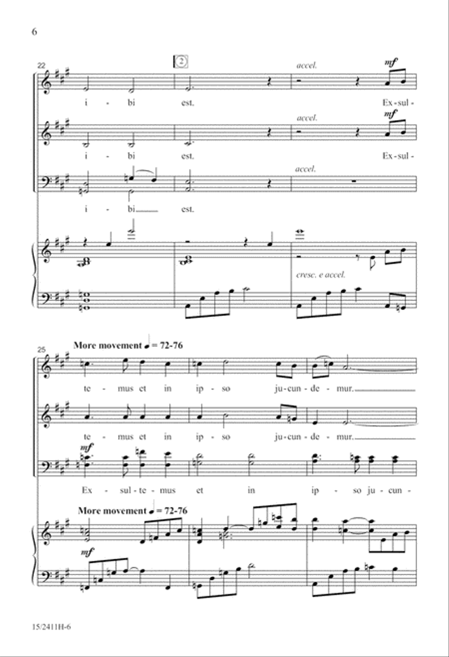 Ubi Caritas Ubi Caritas 4-Part scores gallery preview page 6