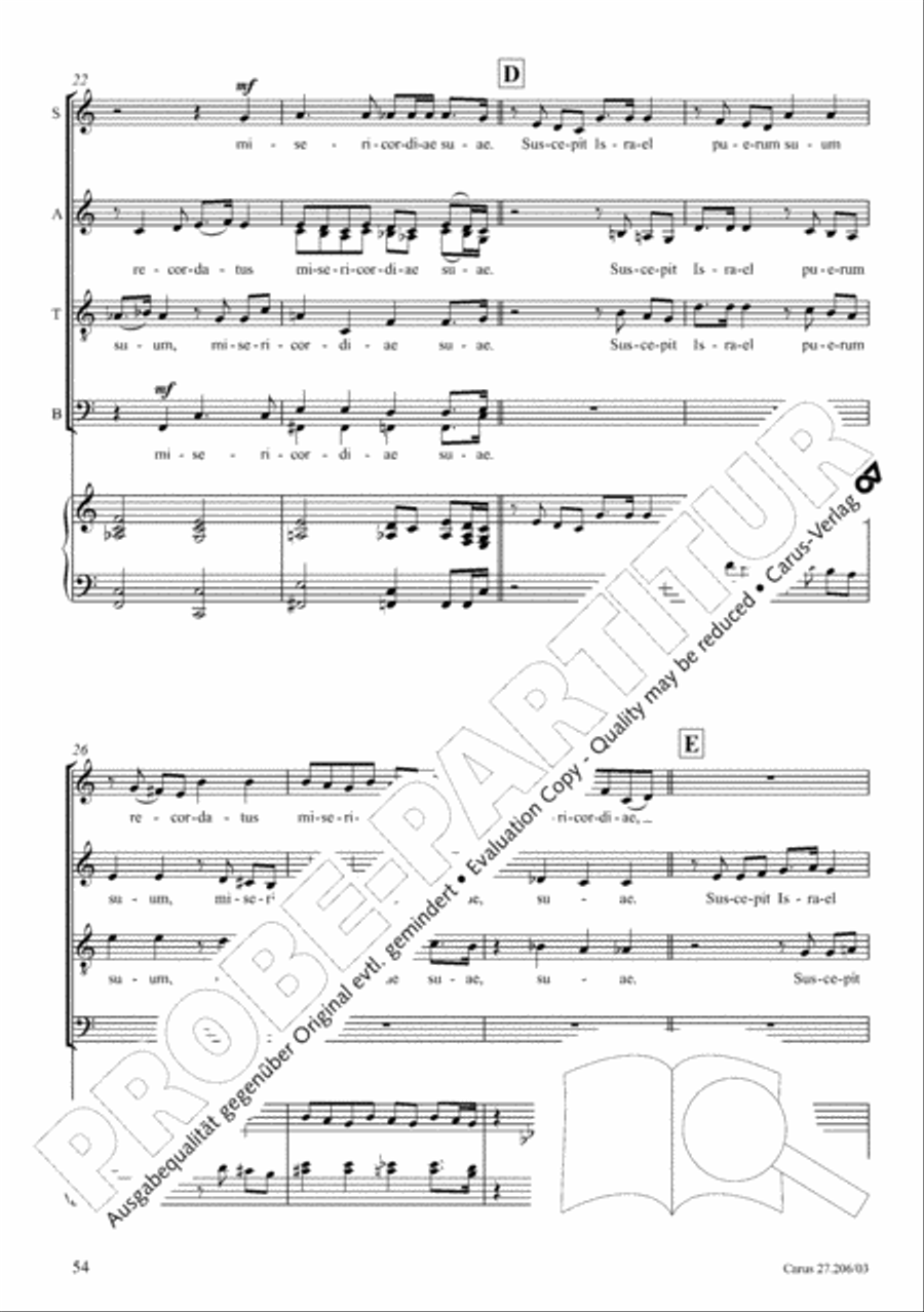 Magnificat 4-Part scores gallery preview page 55