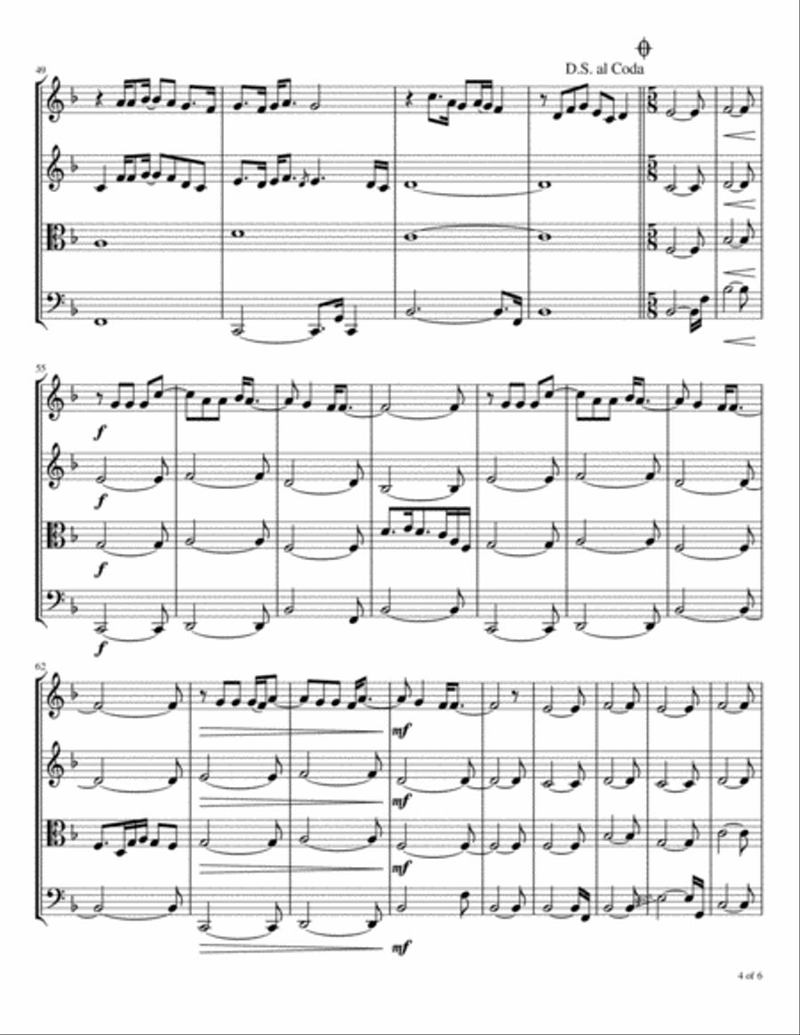 Edge Of The World String Quartet scores gallery preview page 5