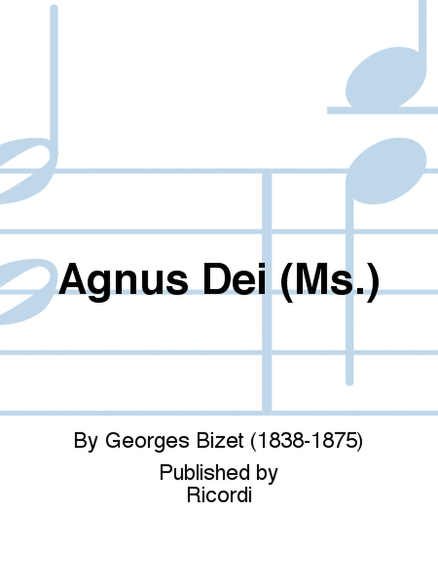 Agnus Dei (Ms.)