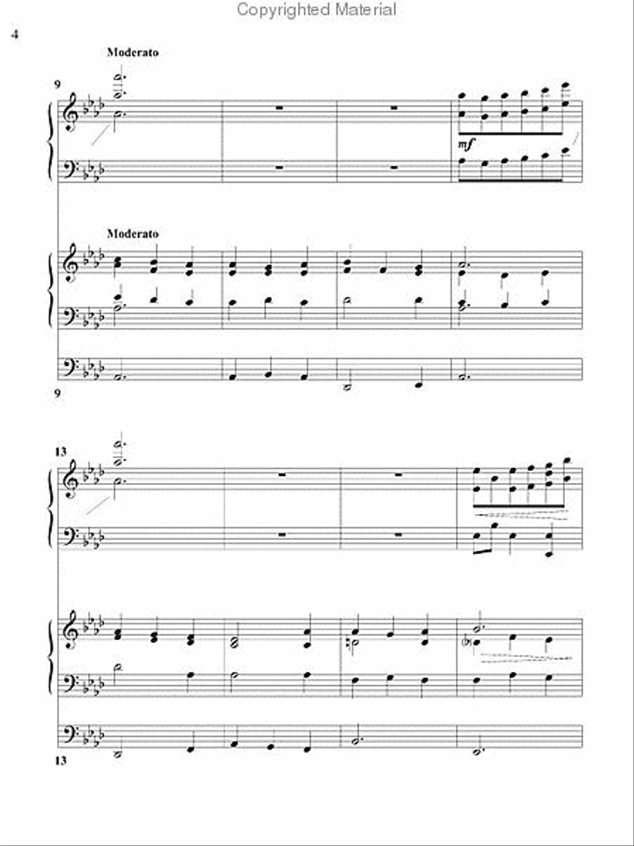 Amazing Grace Organ scores gallery preview page 3