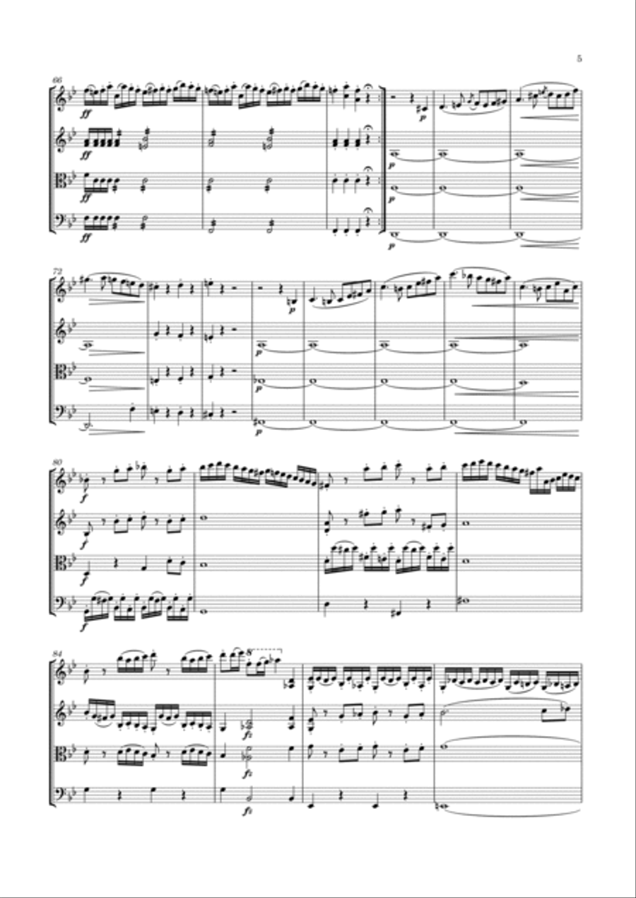 Haydn - String Quartet in B flat major, Hob.III:78 ; Op.76 No.4 
