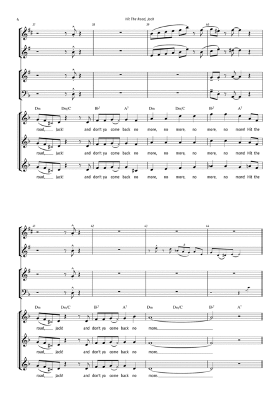 Hit The Road Jack Jazz Ensemble scores gallery preview page 4