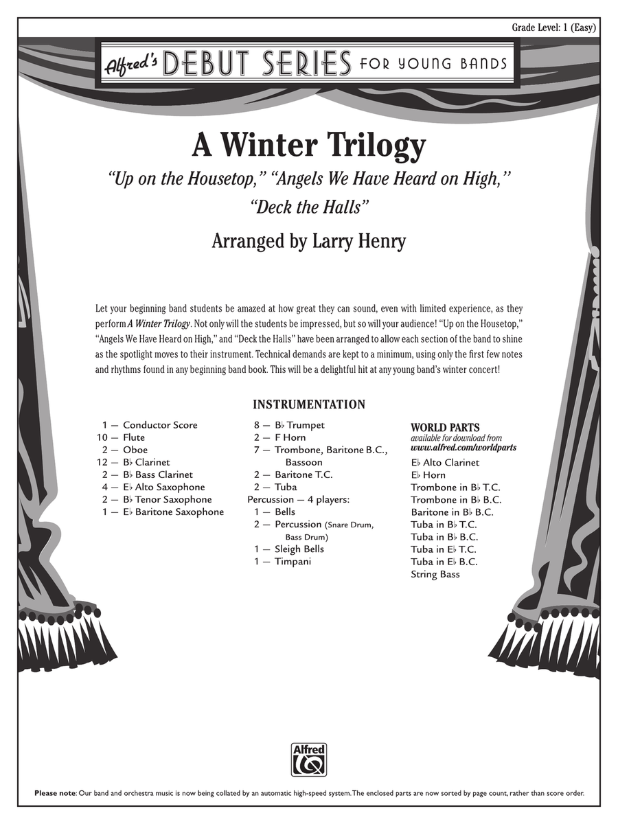 A Winter Trilogy: Score