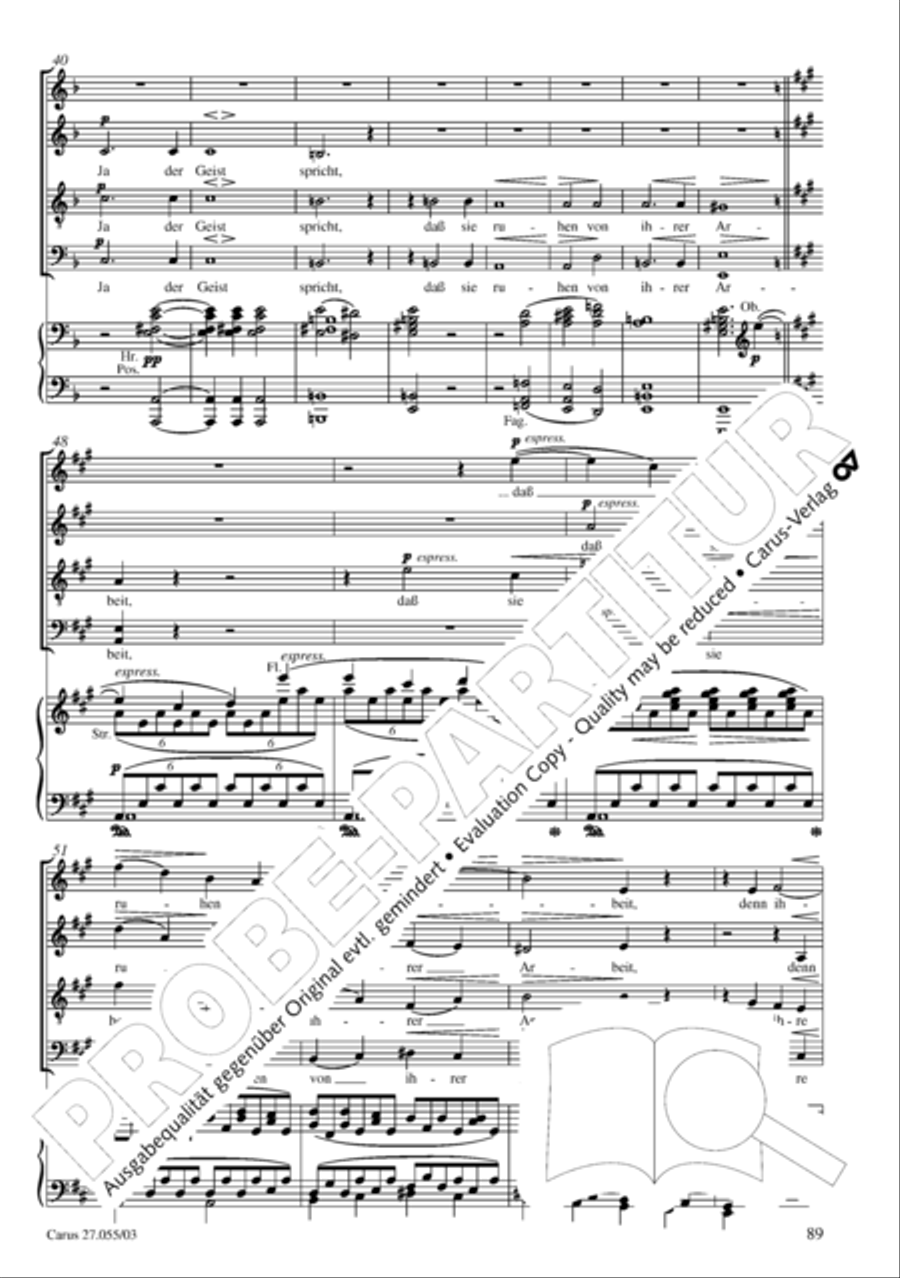 Ein Deutsches Requiem (German Requiem) 4-Part scores gallery preview page 92