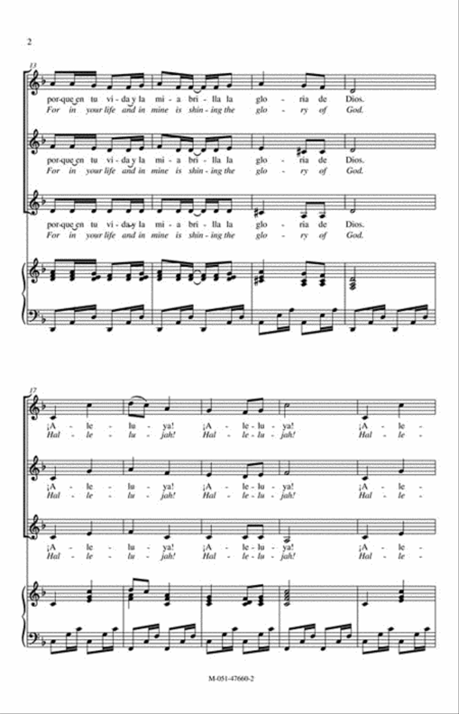El Cielo Canta Alegria! El Cielo Canta Alegria! SSA scores gallery preview page 3