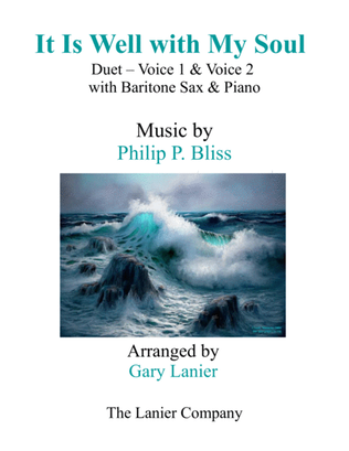Book cover for IT IS WELL WITH MY SOUL (Duet - Treble Voice 1 & 2 with Baritone Sax & Piano)