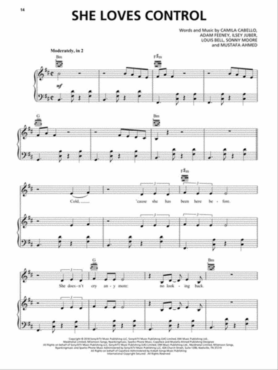 Camila Cabello - Camila Piano, Vocal, Guitar scores gallery preview page 5