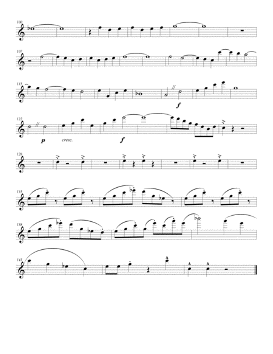 Three Meditations on a Riff for Wind Trio Woodwind Trio scores gallery preview page 4