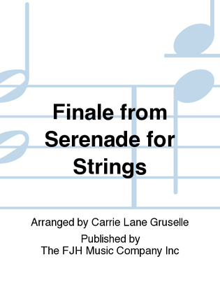 Book cover for Finale from Serenade for Strings