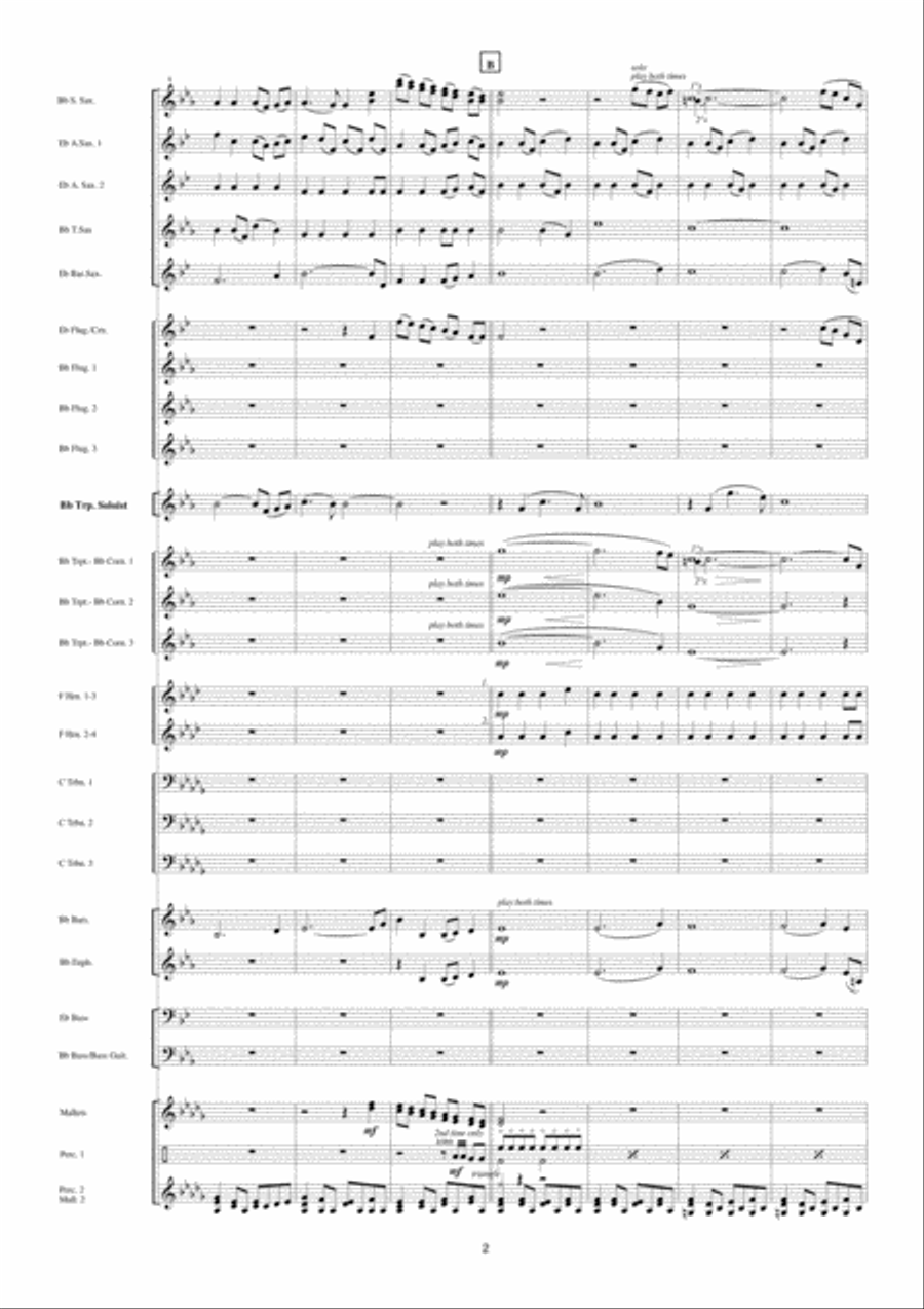 Solitaire Fanfare Band scores gallery preview page 3