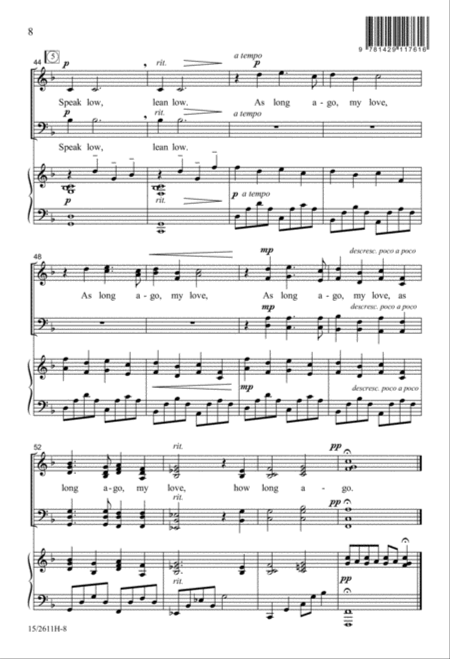Come to Me in the Silence of the Night 4-Part scores gallery preview page 9