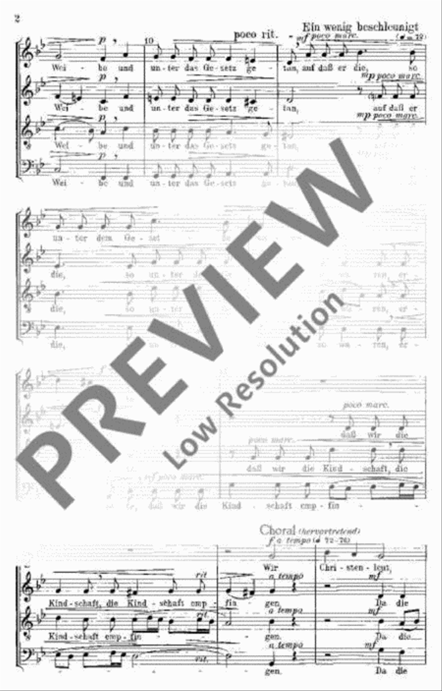 Weihnachtsmotetten 4-Part scores gallery preview page 3