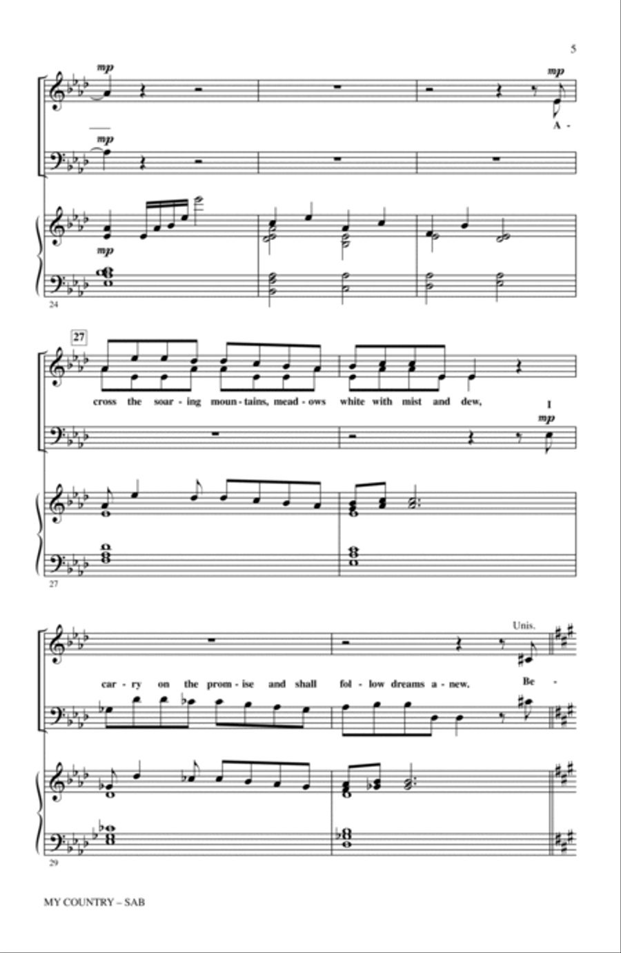 My Country 3-Part scores gallery preview page 4