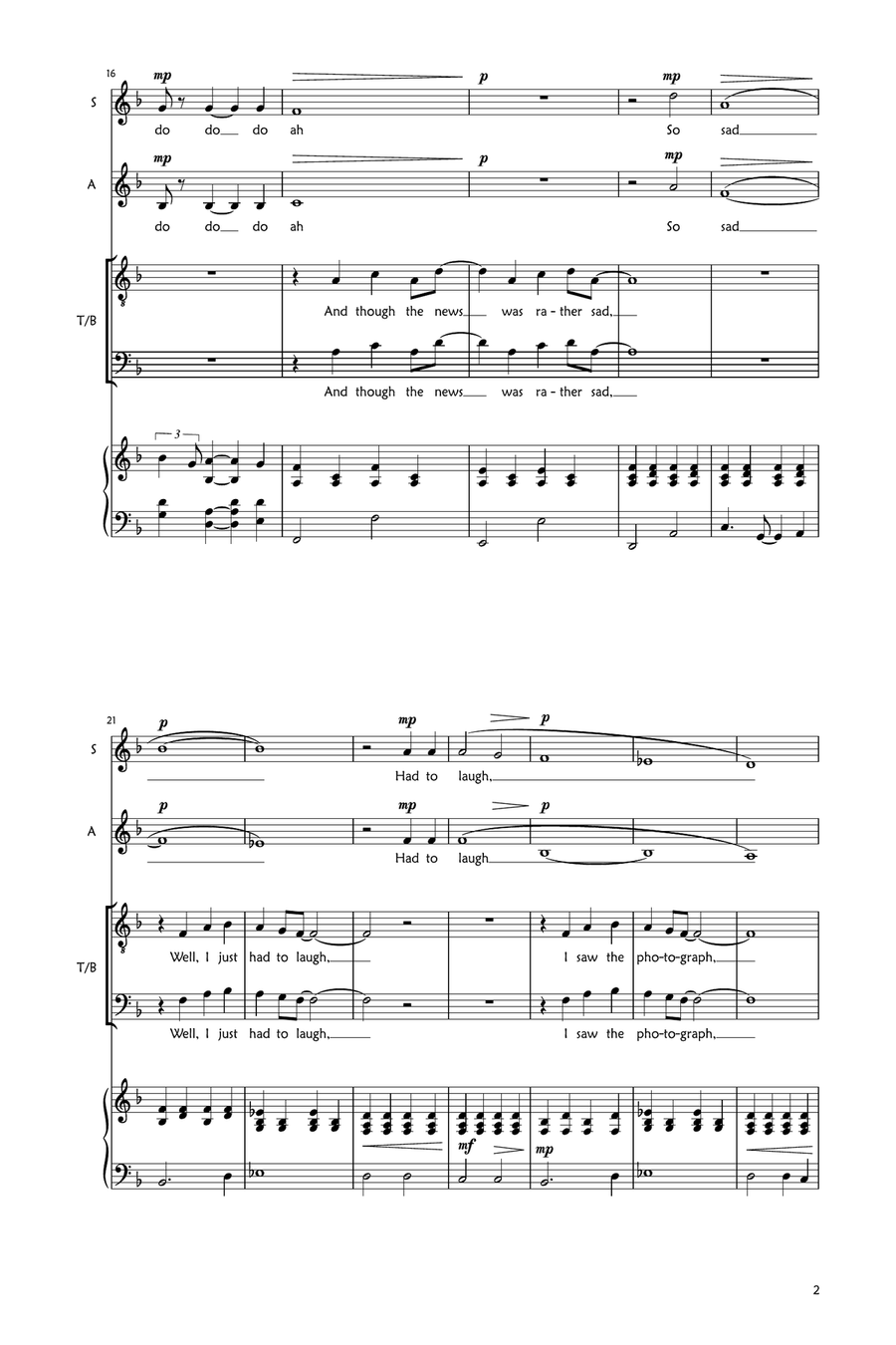 A Day In The Life A Day In The Life 3-Part scores gallery preview page 2