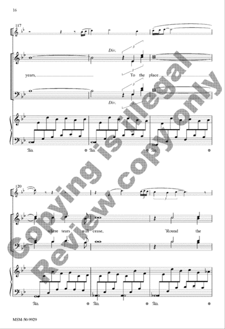 Ancient Waters Warmed with Life 4-Part scores gallery preview page 35