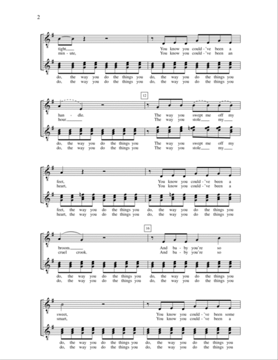 The Way You Do (The Things You Do) TTB scores gallery preview page 2