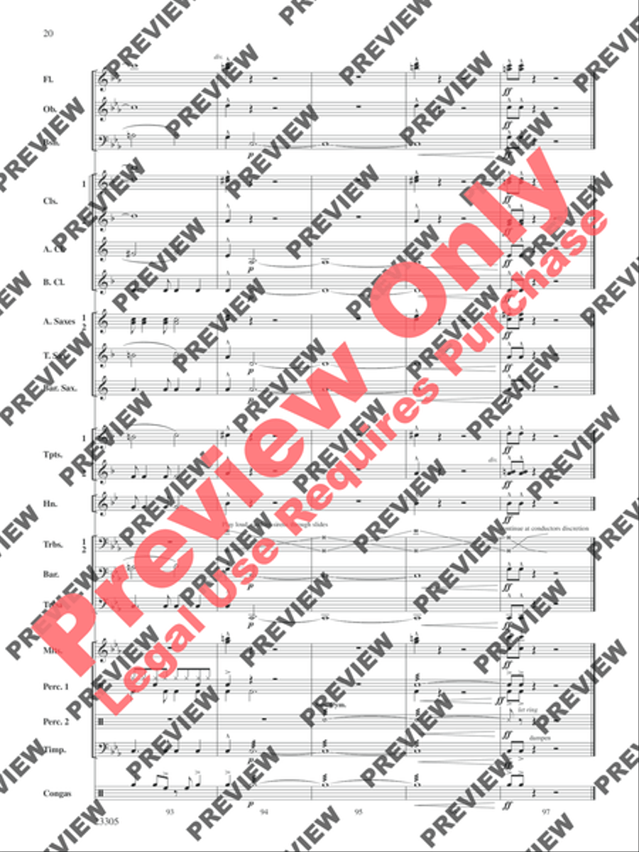 Spy Chase Concert Band scores gallery preview page 21