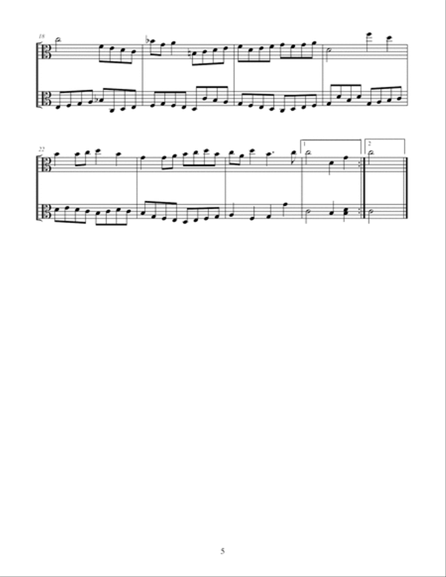 J.S. Bach: Duets for Two Violas String Duet scores gallery preview page 6