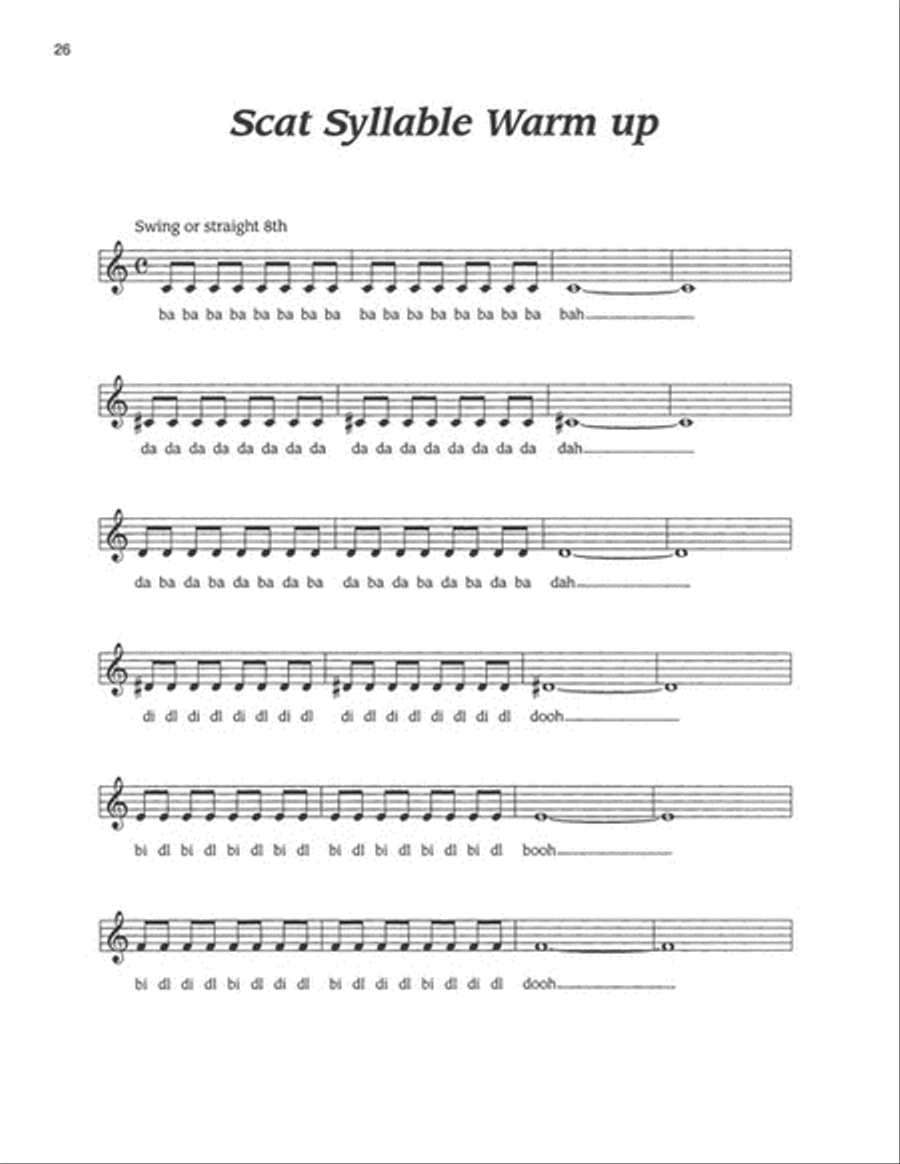 Scat! Vocal Improvisation Techniques Voice scores gallery preview page 5