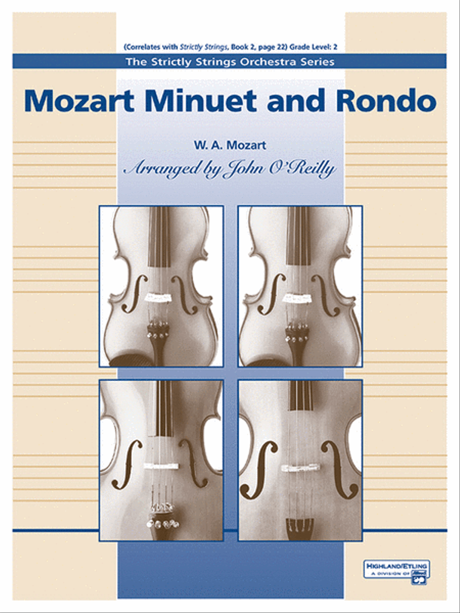 Mozart Minuet and Rondo String Orchestra scores gallery preview page 1