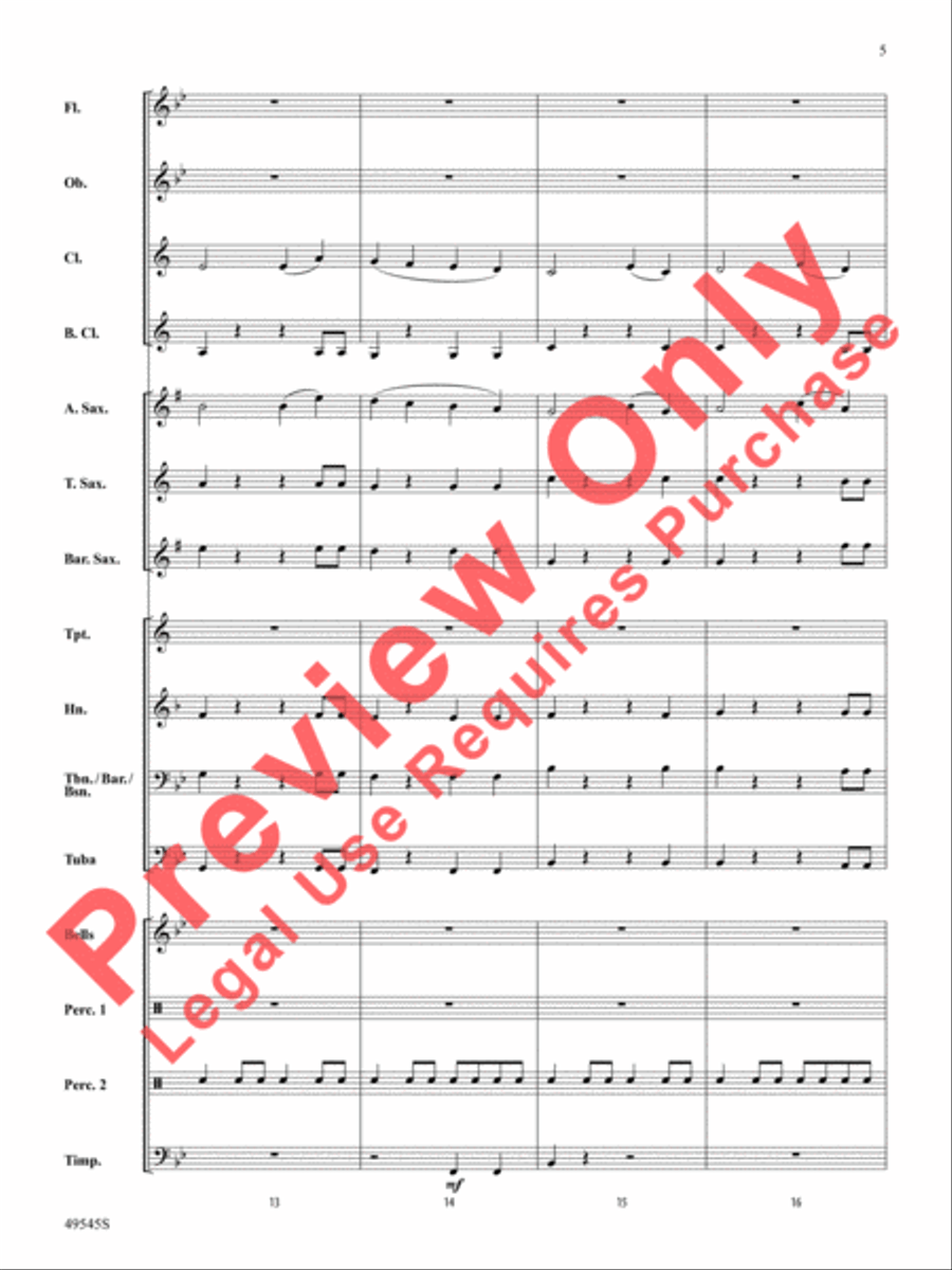 Range Rover Concert Band scores gallery preview page 6