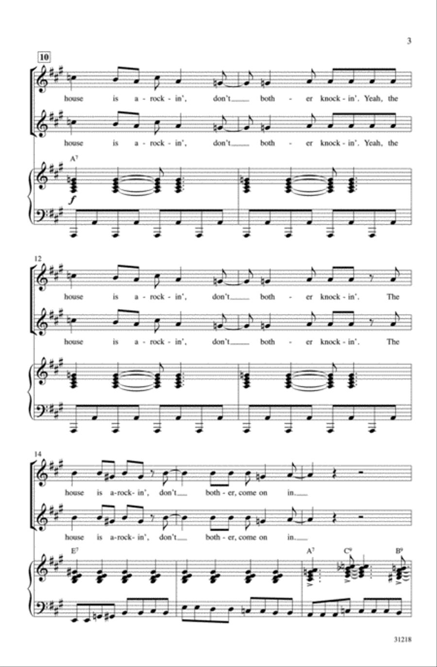 The House Is Rockin' Women's Choir scores gallery preview page 3
