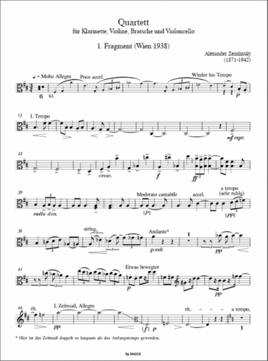 Quartett (2 Fragmente) 1938-1939 String Orchestra scores gallery preview page 4