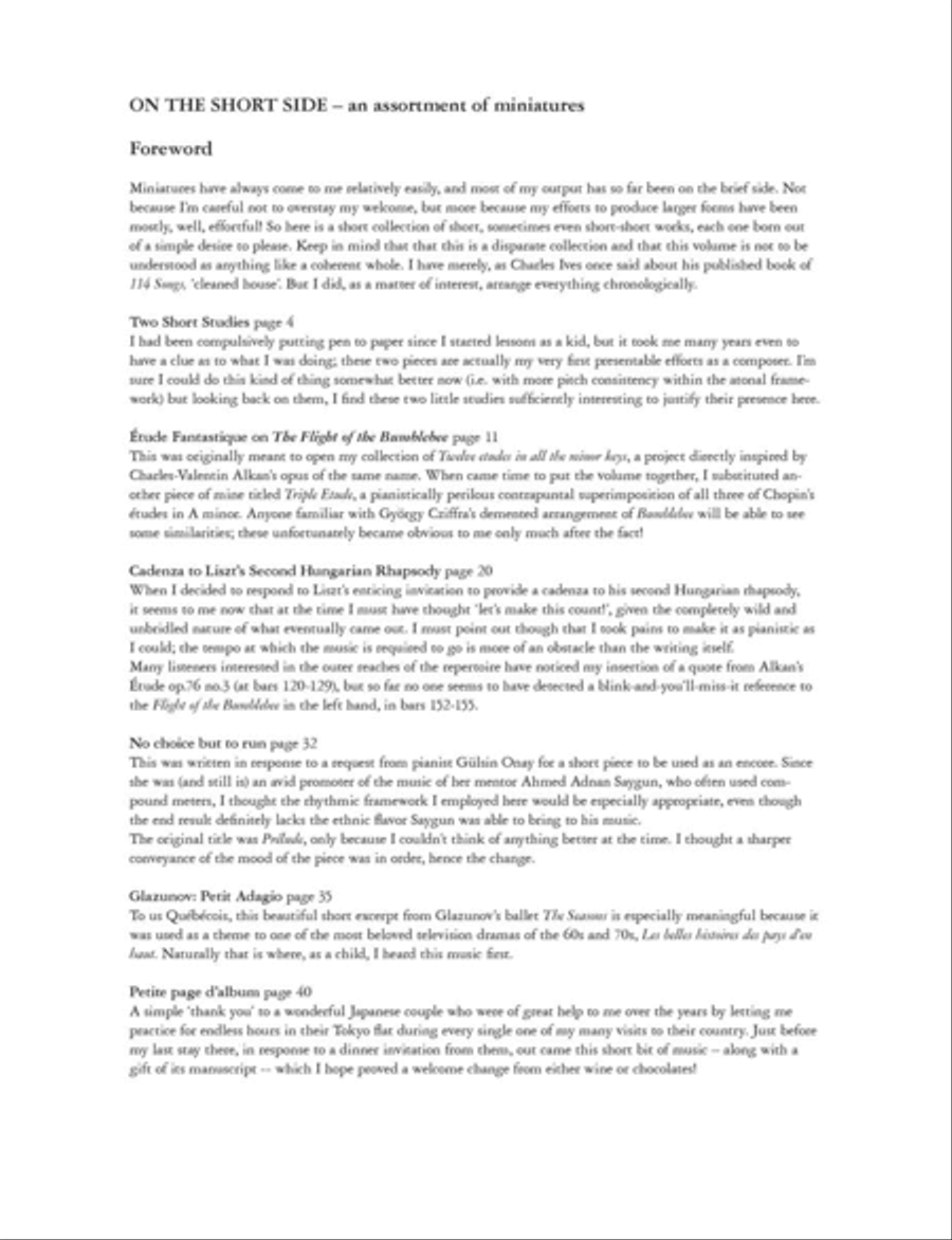 On the Short Side for Piano Piano scores gallery preview page 2