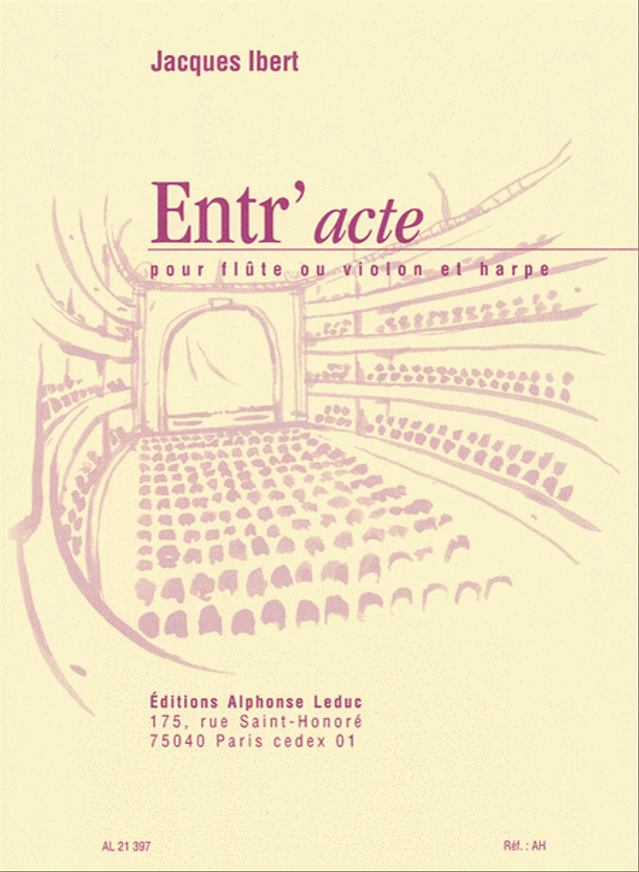 Entr'acte (flute And Harp) Flute scores gallery preview page 1